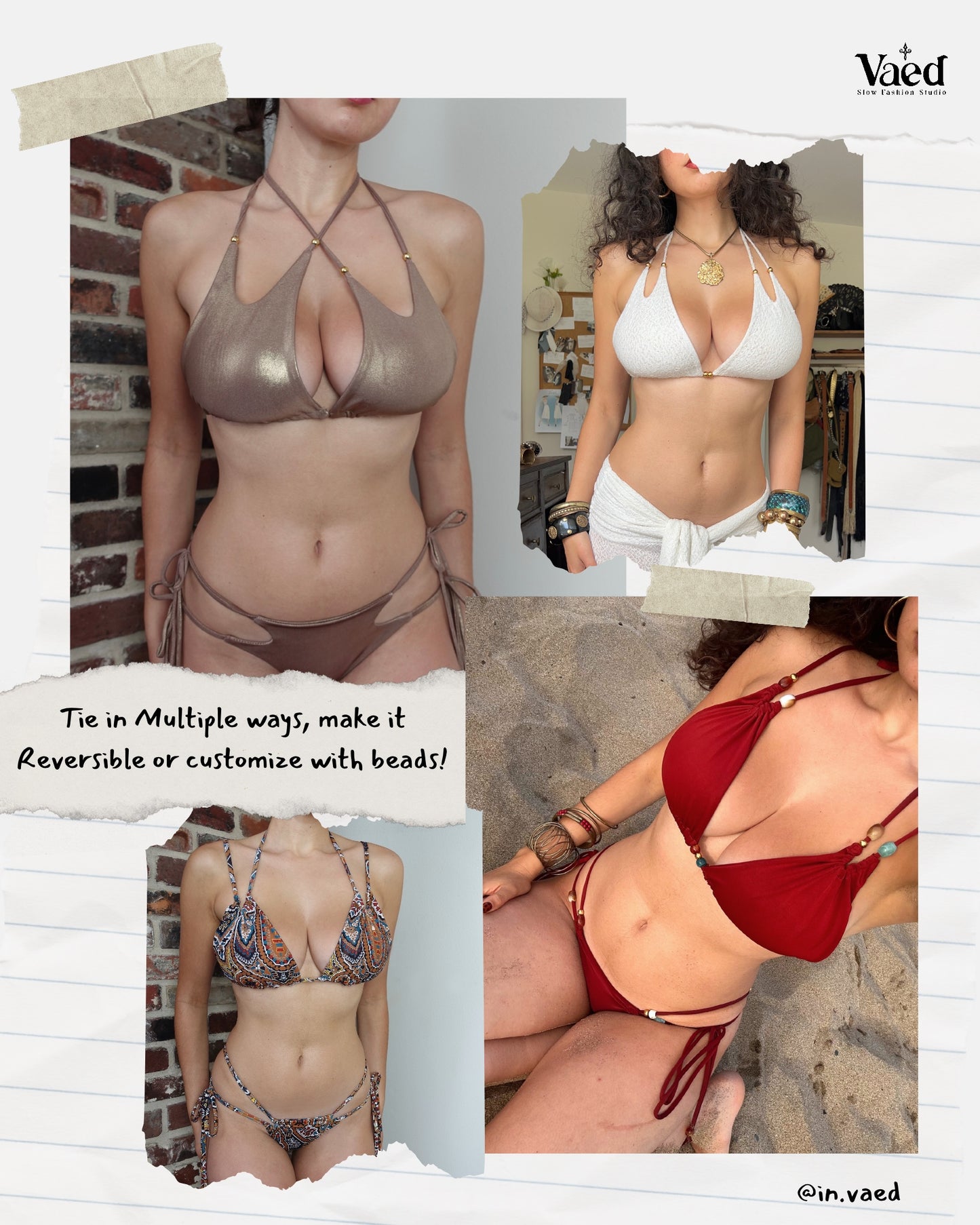 Strap Me Up Bikini Sewing Pattern | XSmall-4XL | Beg-Int