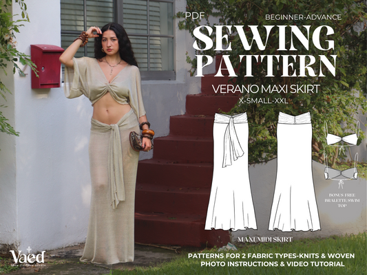 Verano Maxi Skirt Sewing Pattern