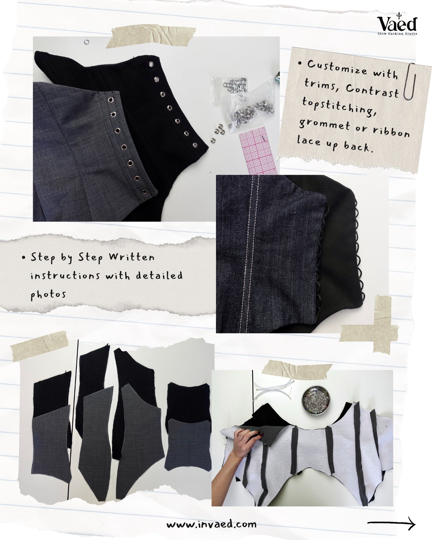 Reversible Under-Bust Corset || XS-4XL